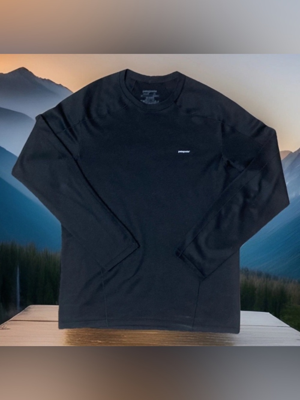 Patagonia Mens Capilene 3 Midweight Base Layer Crewneck Black 44421 Size M